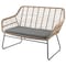 Manhattan Comfort Antibes 2.0 Steel Rattan 4-Piece Patio Conversation Set with Cushions in Grey OD-CV011-GY - alternate 5